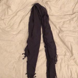 Dark gray soft scarf